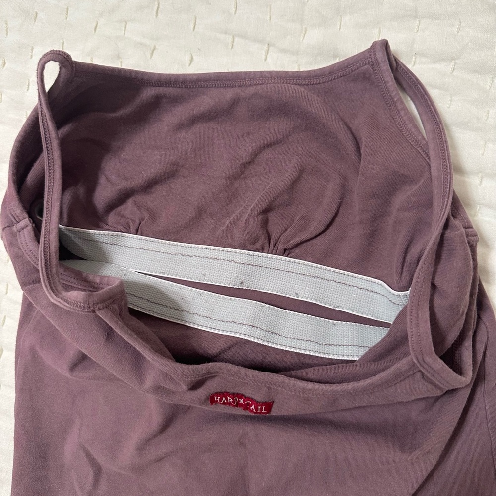 Women’s HardTail athletic tank top with a shelf bra size small mauve - Picture 5 of 5